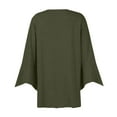 thumbnail image 6 of ZKIRBJV White Cardigan Sweater for Women 3/4 Sleeve Womens Summer Cardigan Lightweight Open Front Shrug Cardigan Light Solid Color Dressy Casual Kimono Cardigan Army Green L, 6 of 6