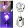 thumbnail image 5 of EIMELI 3 Pairs Changing Color Light Up LED Earrings,Studs Flashing Blinking Earrings Dance Party Acc Dec Christmas Gifts for Men Women Mom Wife Girlfriend Friend Boyfriend(Blue+Purple+Colorful), 5 of 7