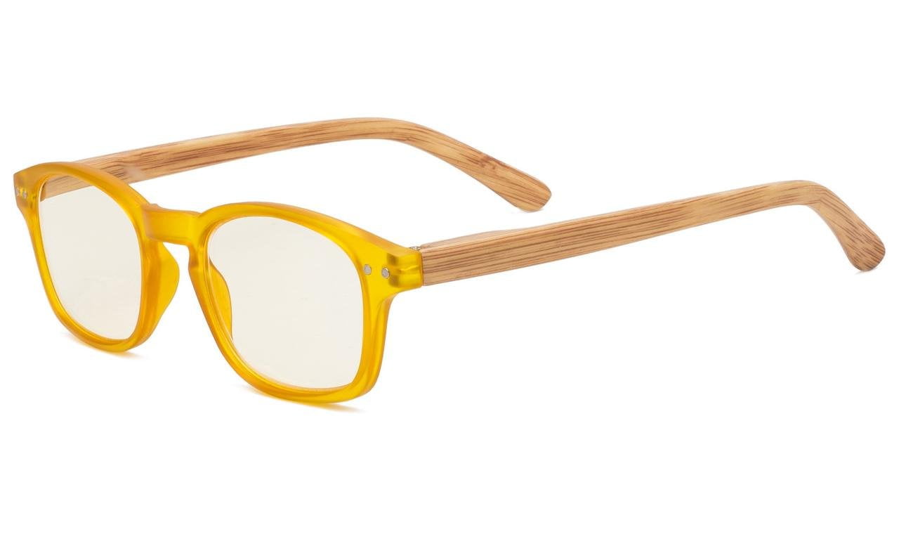 Eyekepper Computer Reading Glasses With Bamboolook Temples Yellow