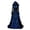 Blue, variant on Women's Deluxe Witch Dress Hooded Costume Vintage Halloween Gothic Dress Victorian Renaissance Medieval Party Vampire Gown Dress