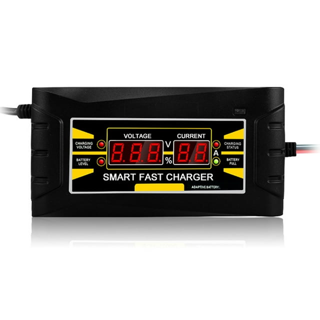 Full Automatic Car Battery /240V To 6A Smart Fast Power Charging For Dry Acid Digital LCD Display Plug
