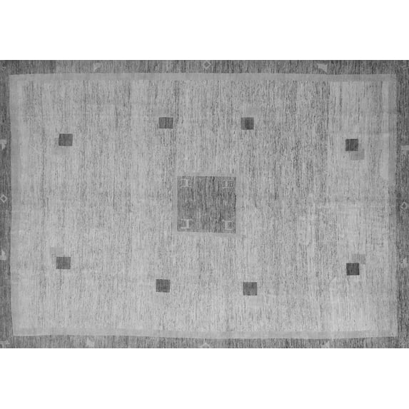 Ahgly Company Indoor Rectangle Abstract Gray Modern Area Rugs, 4' x 6'