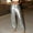 Silver, variant on Babysbule Womens Party Pants Women's Nightclub Style Zipper Button Pockets High Waist Winter Straight Leg Long Pants