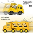 thumbnail image 5 of NICKSUN Toddler Car Toys, Engineering Truck Carrier Transport Trucks for Kids 3-5 Years, 5-in-1 Friction Power Vehicle Toy Gift for Toddlers Boys Girls, 5 of 8