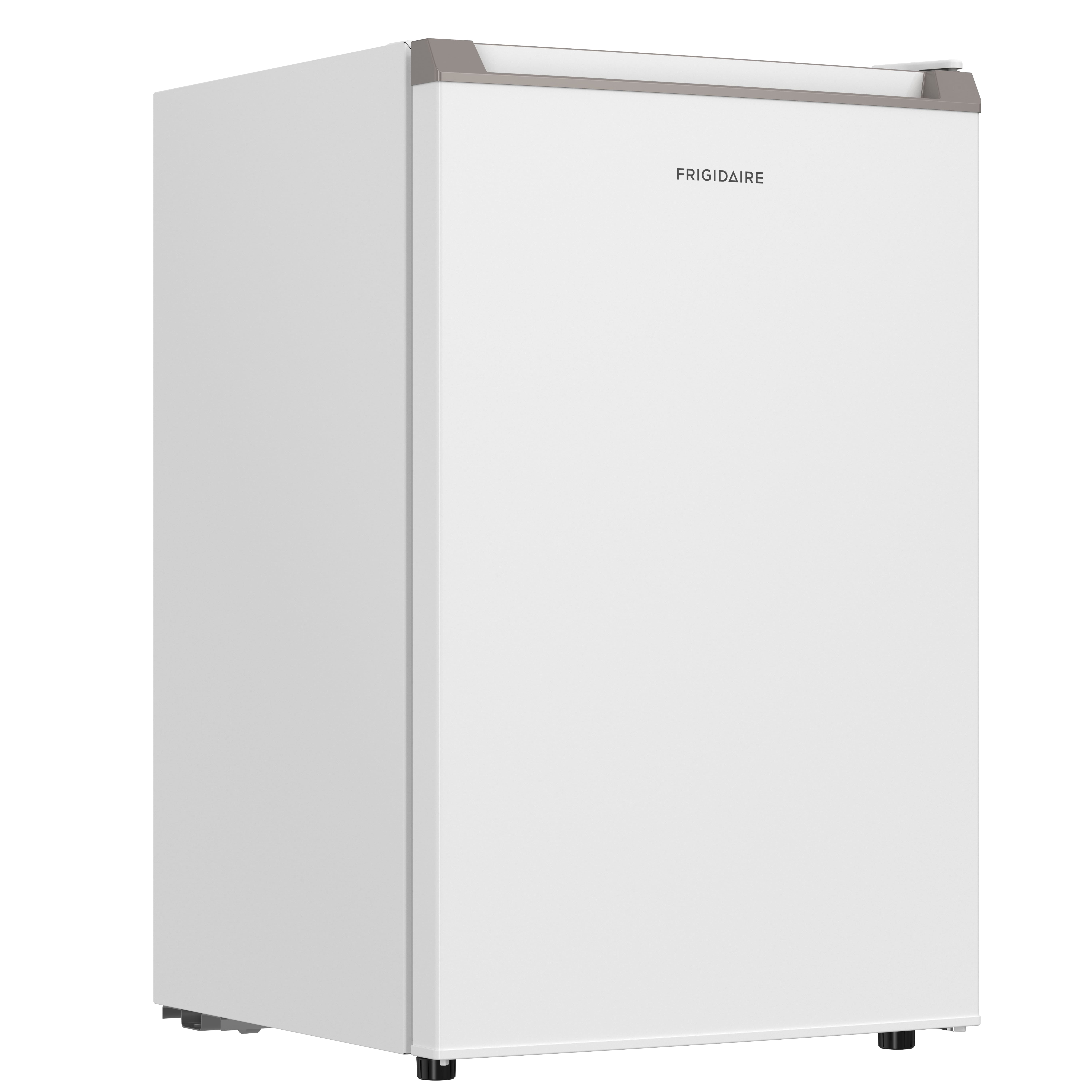 Frigidaire 4.5 Cu. ft. Compact Fridge with Chiller Compartment, Mini Fridge for Office, Bedroom, Dorm Room or Cabin, Cotton