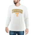 thumbnail image 3 of Men's Colosseum White Tennessee Volunteers Arch & Logo Crew Neck Sweatshirt, 3 of 4