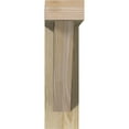 thumbnail image 2 of Ekena Millwork 4"W x 14"D x 14"H Traditional Block Rough Sawn Bracket w/ Offset Brace, Douglas Fir, 2 of 25