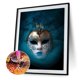 thumbnail image 1 of Cuadros Decorativos 5D DIY diamante pintura máscara mujeres completo redondo taladro mosaico imagen pared decoración Tmvgtek embutido en tela, 1 of 9