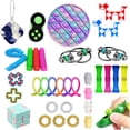 thumbnail image 4 of Honganda 30Pcs Sensory Toys Set, Stress Relief Finger Training Dimple Games Kit, 4 of 9