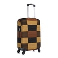 thumbnail image 4 of Multi-Size Suitcase Protective Cover Full Range Double Stitching Invisible Zipper For Travel Business Plaid Fall Camo Brown_4 X-Large, 4 of 8