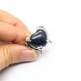 thumbnail image 3 of 1pc Chakra Crystal Rings Animal Twin Dolphin Heart Bead Gemstone Jewerly Healing, 3 of 5