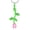 Green-Pink, variant on Rose Flower Urn Necklace for Ashes Flower Cremation Jewelry for Human / Pet Memorial Urn Locket for Human / Pet Ashes Pendant Keepsake Ashes Memorial Gift with Free Fill Kit