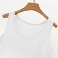 thumbnail image 5 of Breezora Breezy Sleeveless Tank Top Women's Loose Fit Summer Essential for Layering XXXL Size White, 5 of 7