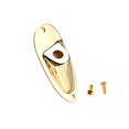 thumbnail image 2 of Multifunction Guitar Jack Socket Sturdy Easy to Install with Screws Output Guitar Jack Rocker for Musical Instrument Bass Guitar Replacement Golden, 2 of 8