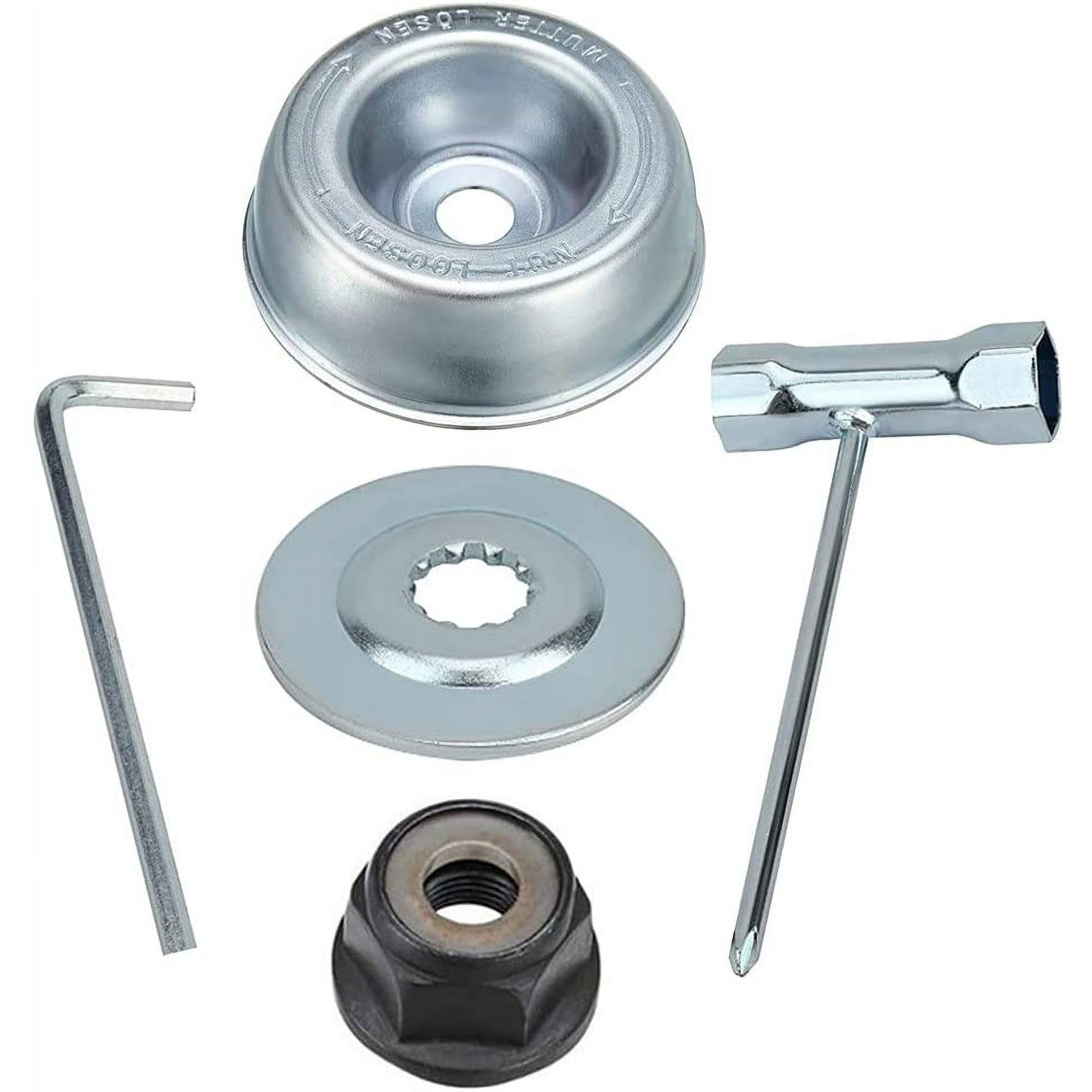 5pcs Brush Cutter Head Nut Kit For STIHL Lawn Mower Lawn Mower Gearbox Metal Blade Plate for STIHL FS55 FS56 FS120 FS130 FS130R FS200 FS200R Walmart