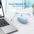 thumbnail image 7 of Wireless Mouse, 2.4G Quiet Computer Mouse with USB Receiver, 4 Buttons Portable Cordless Mice for Chromebook, Laptop, PC, Mac, 800/1200/1600 DPI, 7 of 7