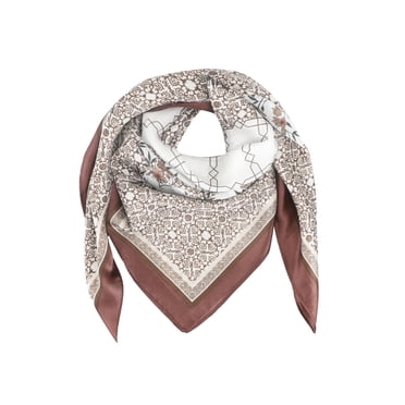 Jessica Simpson Women's Lightweight Printed Square Scarf with Vibrant Character Pattern