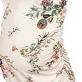 thumbnail image 3 of Pregnant Women's Sleeveless Summer Tank Tops Printing Round Neck Casual Tops Blouses White L, 3 of 3