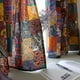 thumbnail image 1 of Xiao Hua Cortina de lino y algodón con diseño de patchwork vintage, con bolsillo para barra, estilo bohemio, para oscurecer la habitación, 1 pieza (140 x 160 cm), patchwork, 1 of 5