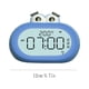 thumbnail image 4 of Digital Desk Clock Big Mouth Alarm Clock, Big Mouth Alarm Clock, LED display, silent alarm, foldable design, metal frame, for bedroom, smart alarm clock, long battery life, for office,, 4 of 7