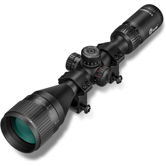 CVLIFE 2.5-10X50 AO Scope for Hunting Rifles, Medium to Long Range Scope with Illuminated