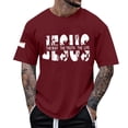 thumbnail image 2 of Jesus The Way The Truth The Life Graphic Tees for Men 2026 Summer Casual Short Sleeve Crewneck Christian T Shirts, 2 of 5