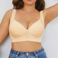 thumbnail image 5 of TOWED22 Daisy Bra for Seniors, Front Snap Closure Bras, Front Snaps Daisy Bras for Older Women(Light Yellow,44D), 5 of 9