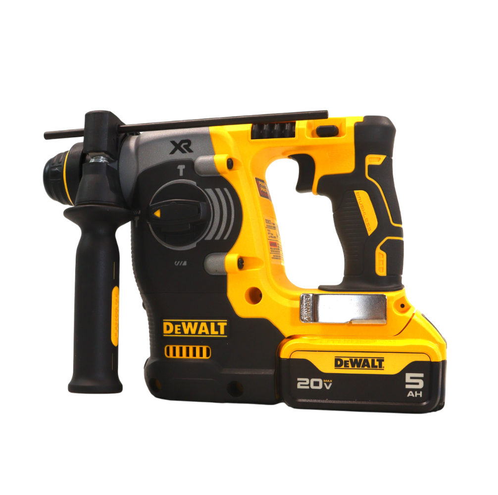 DEWALT 20V MAX XR Brushless 1” SDS Plus Rotary Hammer– Cordless Rotary Hammer Kit, 3-Mode, SHOCKS Active Vibration Control, With 20V MAX XR 5.0Ah Lithium-Ion Battery and Charger