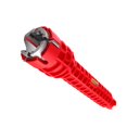 thumbnail image 3 of Llave de fregadero multifuncional 8 en 1, herramienta de acero que ahorra mano de obra, llave de plomería de nivel rojo para inodoro, 3 of 12