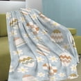 thumbnail image 5 of Meggemo Easter Blanket Bunny Egg Print Flannel Throw Blanket Soft Warm Digital Printed For Sofa Bed Couch Office Indoor Air Conditioning Nap Blanket, 5 of 7