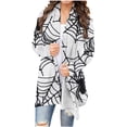 thumbnail image 1 of Pisexur Veste pour Femmes, Cardigans à devant Ouvert, Manteaux Trench, Vestes d'Automne, Mode pour Femmes, Cardigan à Manches Longues Imprimé d'Halloween, Veste, 1 of 6