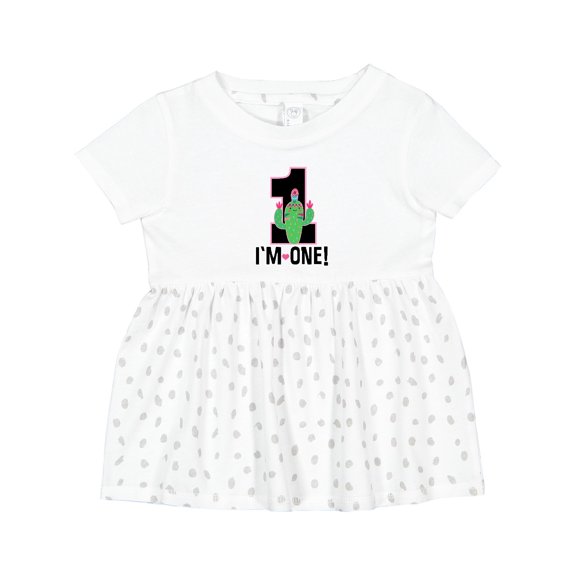 Inktastic 1st Birthday Cactus Cute Girls 1 Year Old Girls Baby Dress