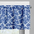 thumbnail image 3 of Ambesonne Ocean Valance Pack of 2, Marine Life Equipments, 54"X18", Azure Blue White, 3 of 5