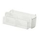 thumbnail image 5 of Cesta de metal para colgar, soporte para teléfono, mesita de noche, oficina, dormitorio, resistente Blanco L con cesta, 5 of 7