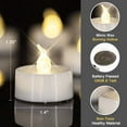 thumbnail image 3 of Velas alimentadas por pilas, velas de té realistas alimentadas por pilas, velas de té parpadeantes sin llama, pilas incluidas, juego de 12 brillar Electrónica, 3 of 5