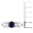 thumbnail image 2 of Everly Women's Created Sapphire 10K White Gold Engagement Ring, 2 of 6