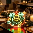 thumbnail image 5 of Neon Wall Light USB LED Glowing Sign for Christmas Holiday Party Room Decor, Acrylic Tabletop Window Lamp, Multicolor, 5 of 6