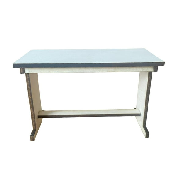 JWQFBC 1:12 Wooden Desk Furniture Model 1:12 Dollhouse Miniature Writing Study Desk DIY