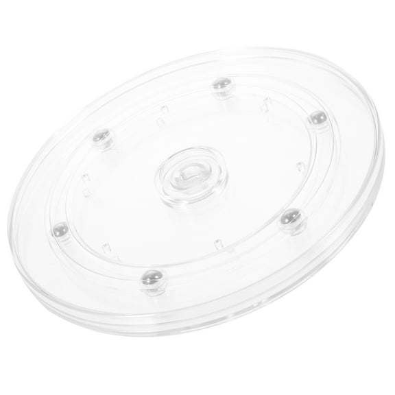 HONITANO 1Set 6 Inches Round Display Turntable for 360 Degree Rotation in Transparent and Assorted Colors