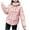 Pink, variant on Warm Trench Coat For Women Comfortable Solid Color Warm Long Sleeve Casual Black Fall/Winter Outerwear Coats (M)