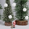 thumbnail image 5 of GAXIRE 6-Pack White Round Plastic Christmas Tree Ornaments for Holiday Decor, New Year Party Supplies and Seasonal Decorations, 5 of 8