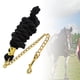 thumbnail image 5 of Cuerda sólida para guiar caballos con cadena, hebilla giratoria, duradera y fácil de usar. Negro 35 m, 5 of 8
