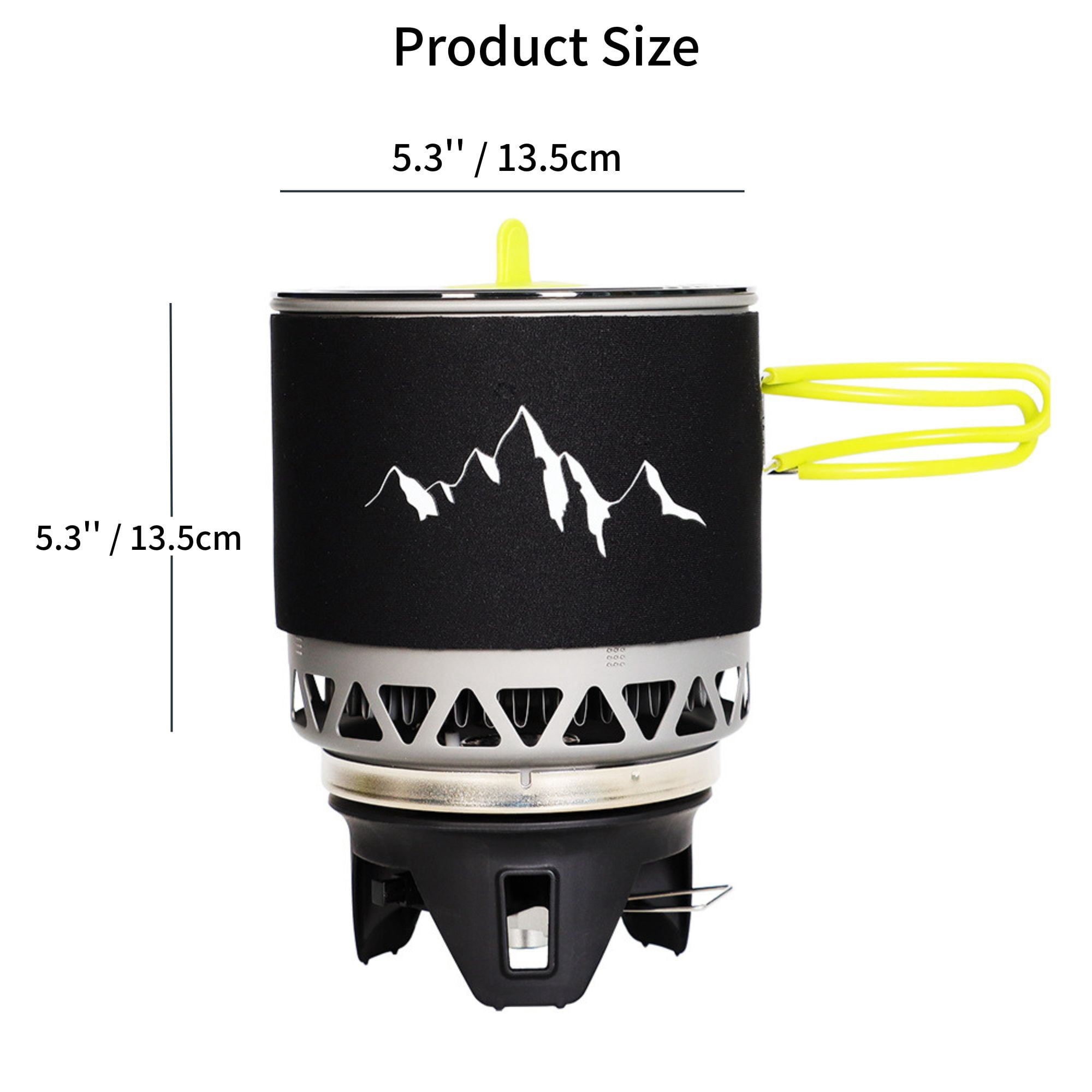 VFM Backpacking Stove, Portable Camping Stove with Windproof and Aluminum Alloy burner, High altitude reactor gas furnace, Outdoor Propane Cooking Gear, Jet Burner Set
