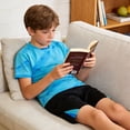 thumbnail image 5 of Adarl Boys Athletic Shorts Set 2 Piece Quick Dry Short Sleeve T-Shirt and Mesh Shorts Soccer Set Sizes 4-14 Years, 5 of 5