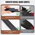 thumbnail image 5 of JASGOOD Men's Leather Belt American Flag Automatic Ratchet Buckle Slide Belt for Dress Casual Trim to Fit with Gift Box, 5 of 10