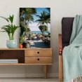 thumbnail image 5 of Headphone Music Woman Abstract Canvas Print Hotel Lobby Study Room Decor, 5 of 8