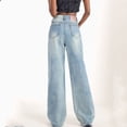 thumbnail image 6 of DeHolifer Wide Leg Jeans for Women Trendy High Waisted Stretchy Denim Pants Baggy Jeans Trouser Jeans with Pockets Light Blue XL, 6 of 7
