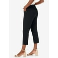 thumbnail image 3 of Jessica London Women's Plus Size Classic Cotton Denim Capri, 3 of 4