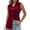 Wine, variant on Htigea Women's Denim Tank Top V Neck Button Down Collared Sleeveless Shirts Casual Blouse Tops Today Sales Army Green,S