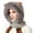 Grey, variant on Women's 3-in-1 Winter Face Mask Beanie Hat, Full Coverage Balaclava Style with Cartoon Antlers, Adjustable Neck Warmer Scarf, Windproof Cold Weather Gear, Plush Trim - Beige